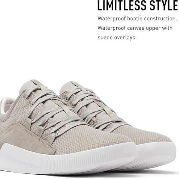 Sorel Out 'N About Plus Waterproof Suede Sneakers, Dove Size 8 - Picture 3 of 11